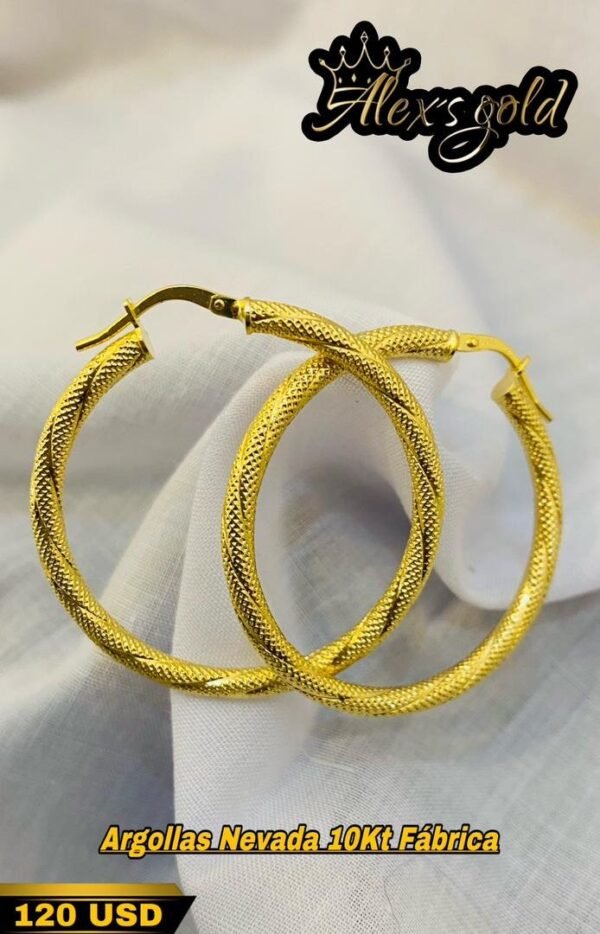 Argollas Nevada oro 10k fábrica
